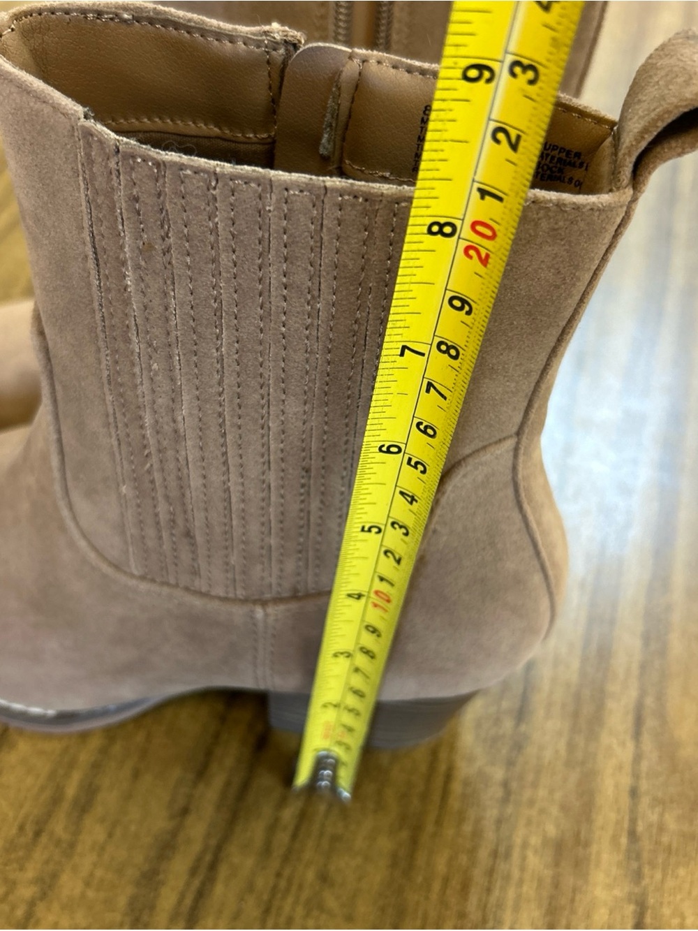 Universal Thread Beige Solita Western Zipper Sleek Boots Women's Size 8 - Picture 8 of 11